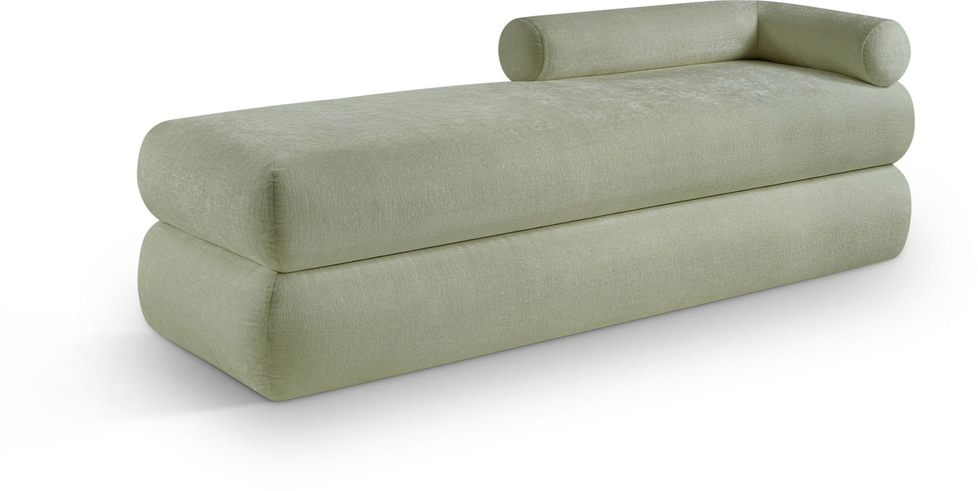 Kennedy Chenille Fabric Upholstered Bench