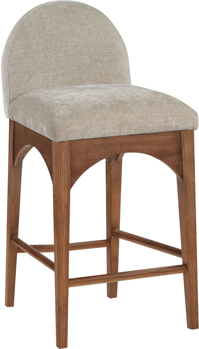 Waldorf Chenille Fabric Upholstered Counter Stool