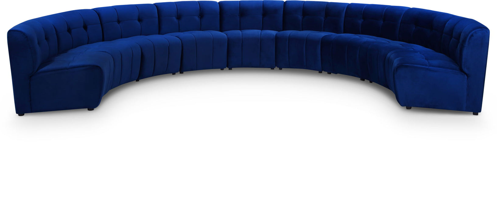 Limitless 177.5" Velvet Upholstered 9pc. Modular Sectional