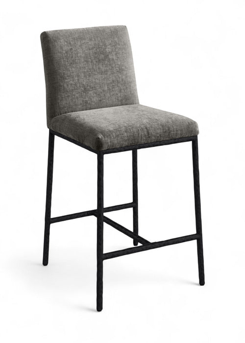 Reeves Chenille Fabric Upholstered Counter Stool