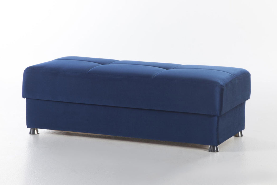 Elegant Sectional Storage Chaise - Roma Navy