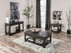 McAllen Sofa Table - Rustic Black