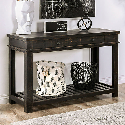 McAllen Sofa Table - Rustic Black