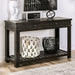 McAllen Sofa Table - Rustic Black