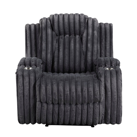 Sillón reclinable Phyllis con portavasos (8348DGY)