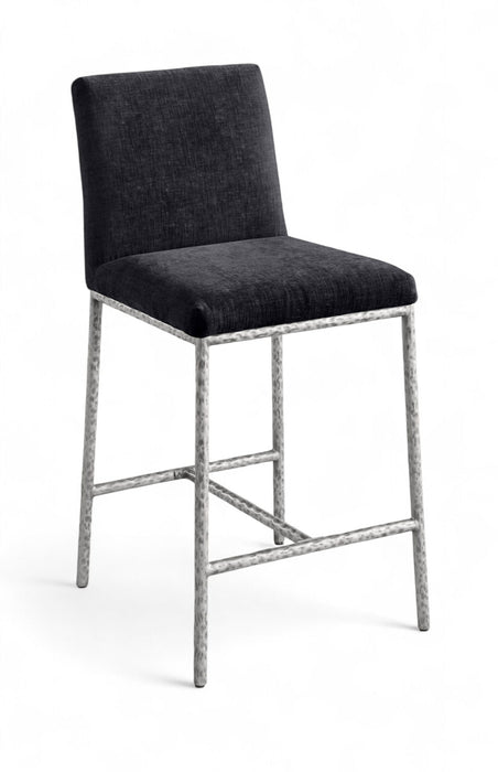 Reeves Chenille Fabric Upholstered Counter Stool