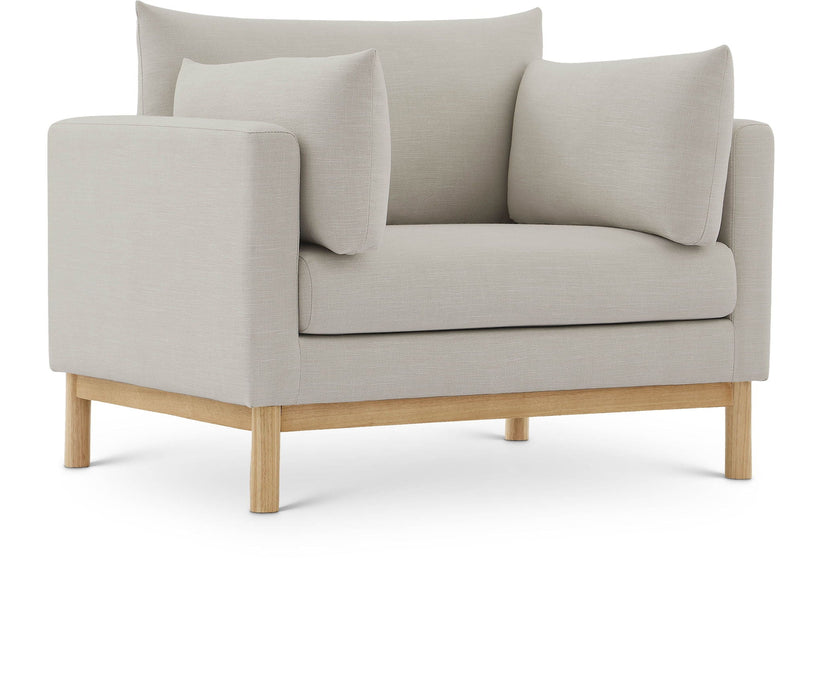 Langham Linen Textured Fabric Upholstered Chair