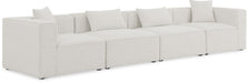 Cube 144" Fabric Upholstered 4pc. Modular Sofa