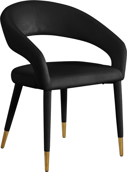 Silla de comedor tapizada de terciopelo Destiny