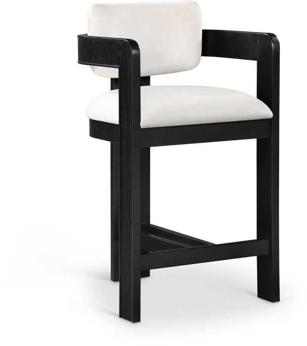 Sacha Velvet Upholstered Counter Stool
