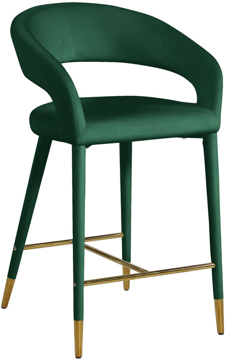 Destiny Velvet Upholstered Stool