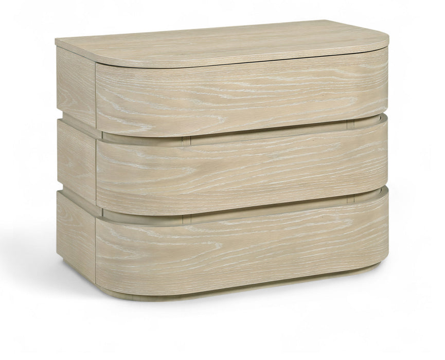 Mesita de noche de madera maciza Annalise de 32"