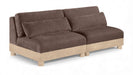 Turin 80" Chenille Fabric Upholstered 2pc. Modular Loveseat
