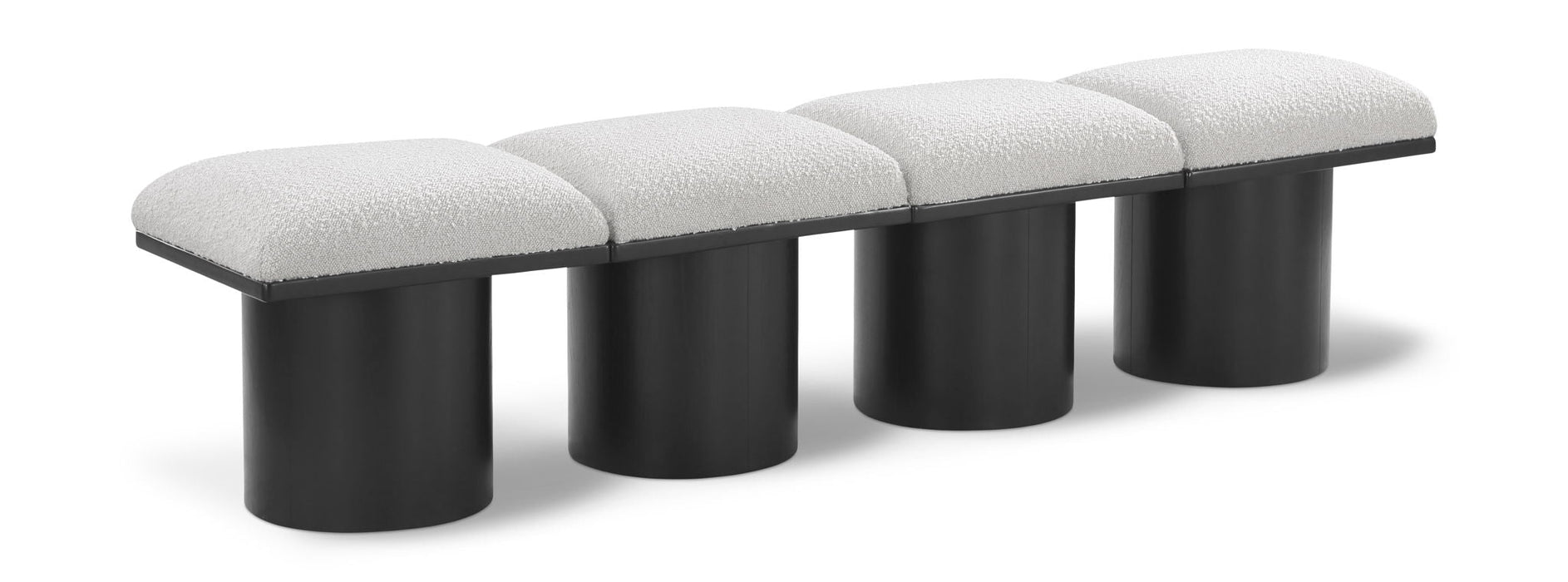 Pavilion Boucle Fabric Upholstered 4pc. Modular Bench