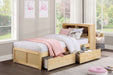 Bartly (3) Twin Bookcase Bed with Storage Boxes