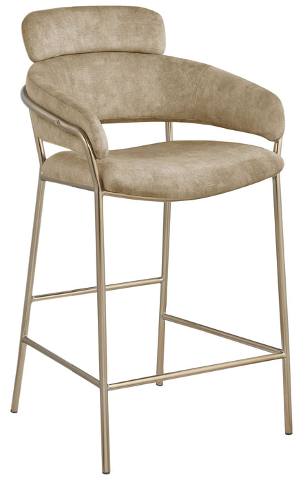 Yara Velvet Upholstered Counter Stool