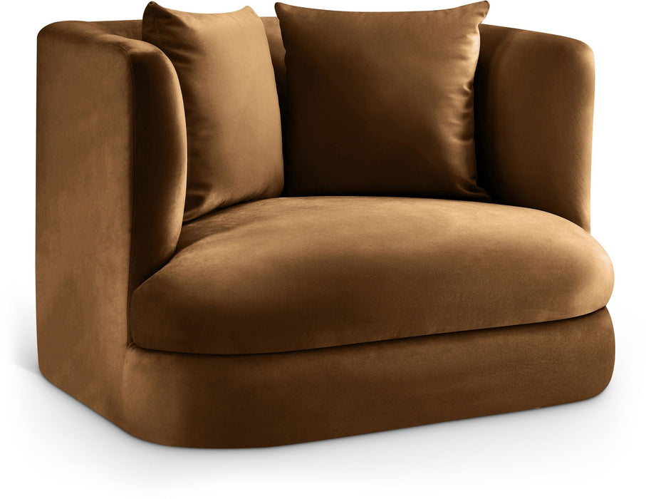 Alder Velvet Upholstered Accent Chair
