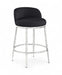 Ferro Linen Textured Performance Fabric Upholstered Counter Stool