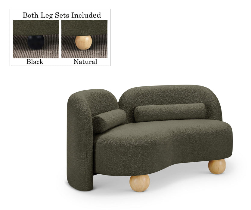 Daphne 64" Boucle Fabric Upholstered Loveseat