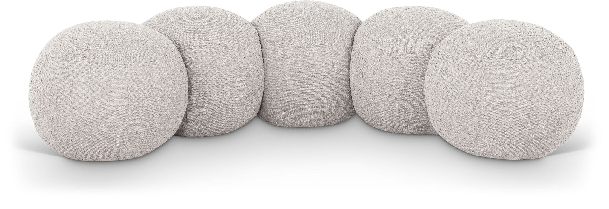 Apollo Boucle Fabric Upholstered Bench