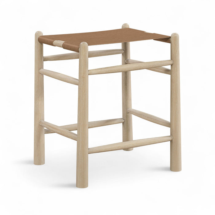 Santos Vegan Leather Upholstered Counter Stool