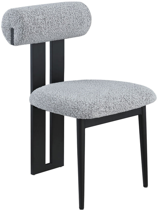 Dario Boucle Fabric Upholstered Dining Chair