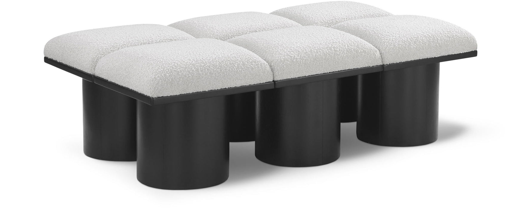 Pavilion Boucle Fabric Upholstered 6pc. Modular Bench