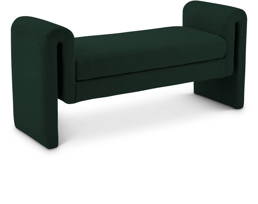 Stylus 51" Boucle Fabric Upholstered Bench
