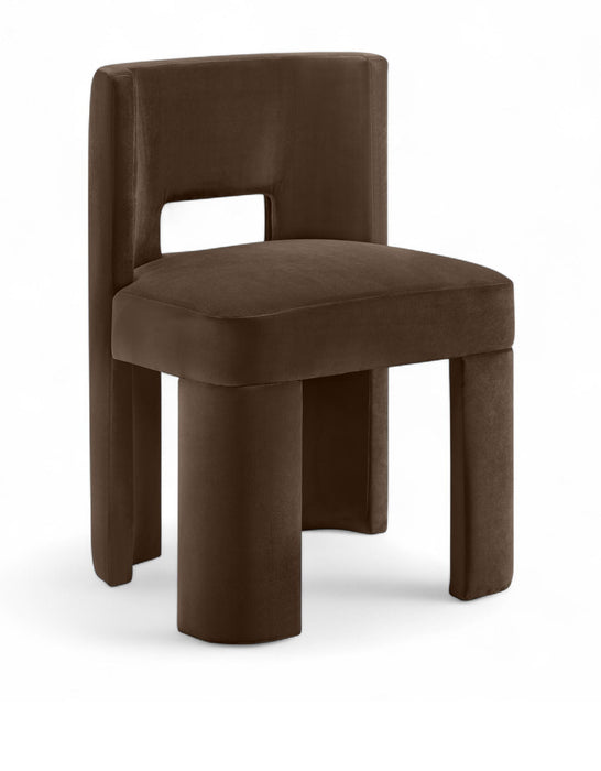 Zuno Velvet Performance Fabric Upholstered Dining Chair