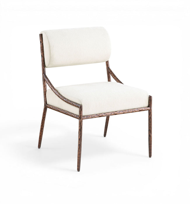 Bastille Chenille Fabric Upholstered Dining Side Chair