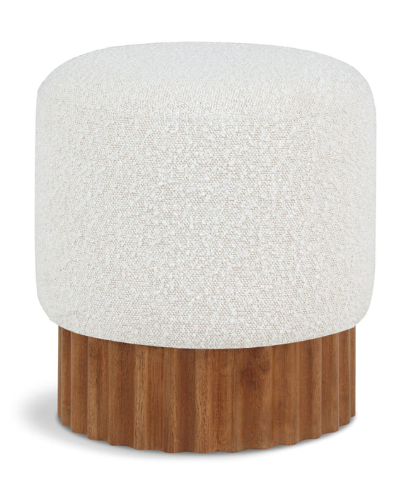 Taburete tapizado de bouclé Veranda