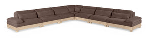 Turin 167.75" Chenille Fabric Upholstered 7pc. Modular Sectional
