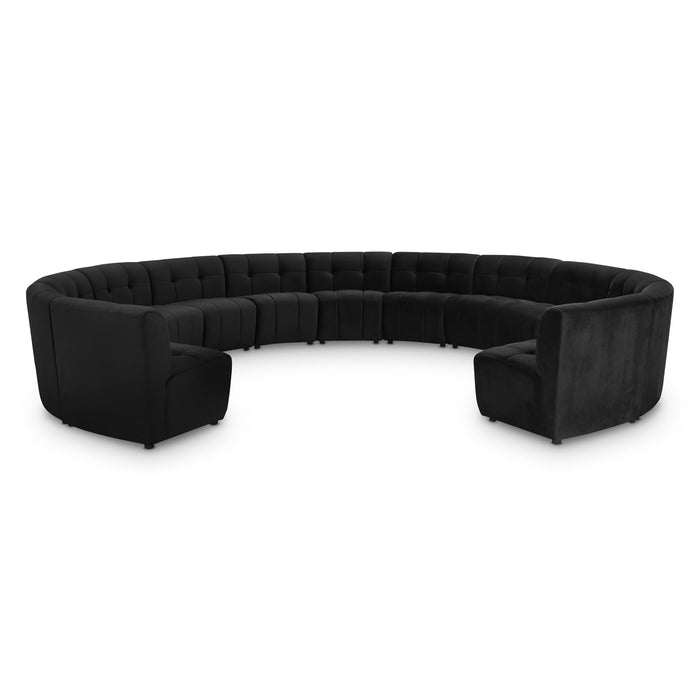 Limitless 177.5" Velvet Upholstered 13pc. Modular Sectional
