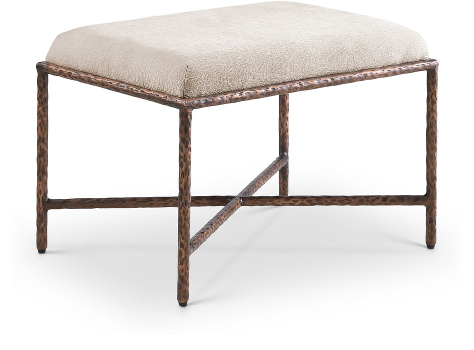 Valley Chenille Fabric Upholstered Bench