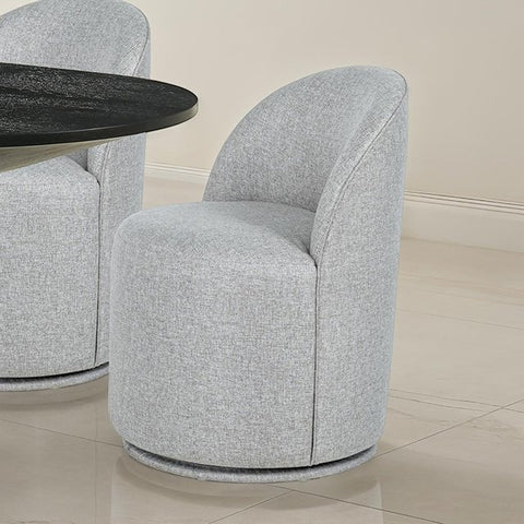 Tottenham Dining Swivel Chair (Set of 1) - Taupe