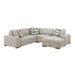 9624TP*42L1ACRC 4-Piece Sectional with Right Chaise and Pull-out Bed