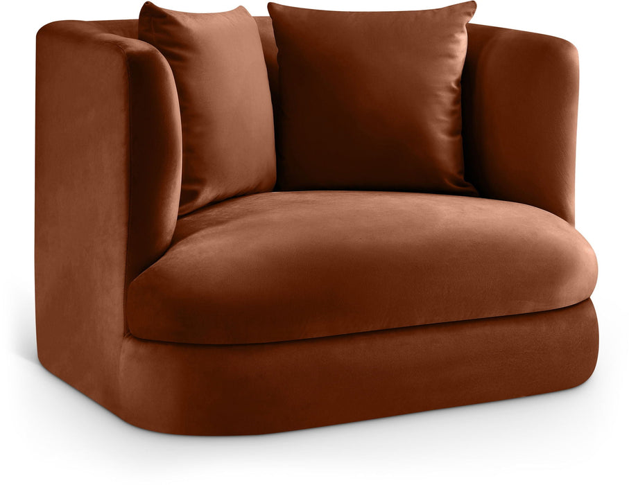 Alder Velvet Upholstered Accent Chair