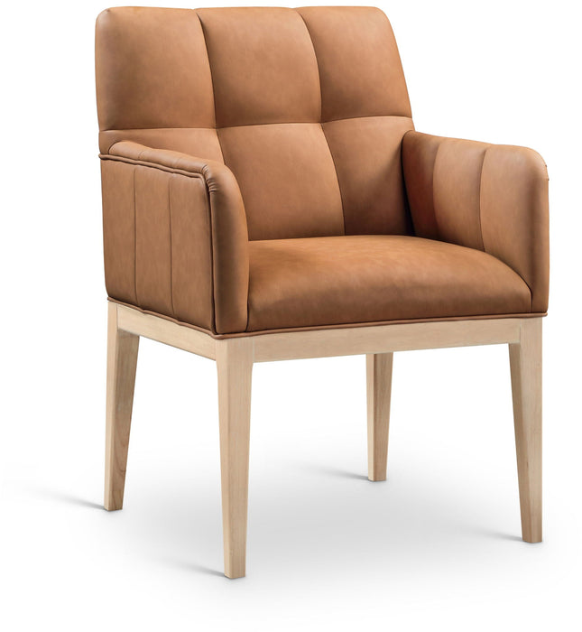 Adrian Vegan Leather Upholstered Dining Arm Chair