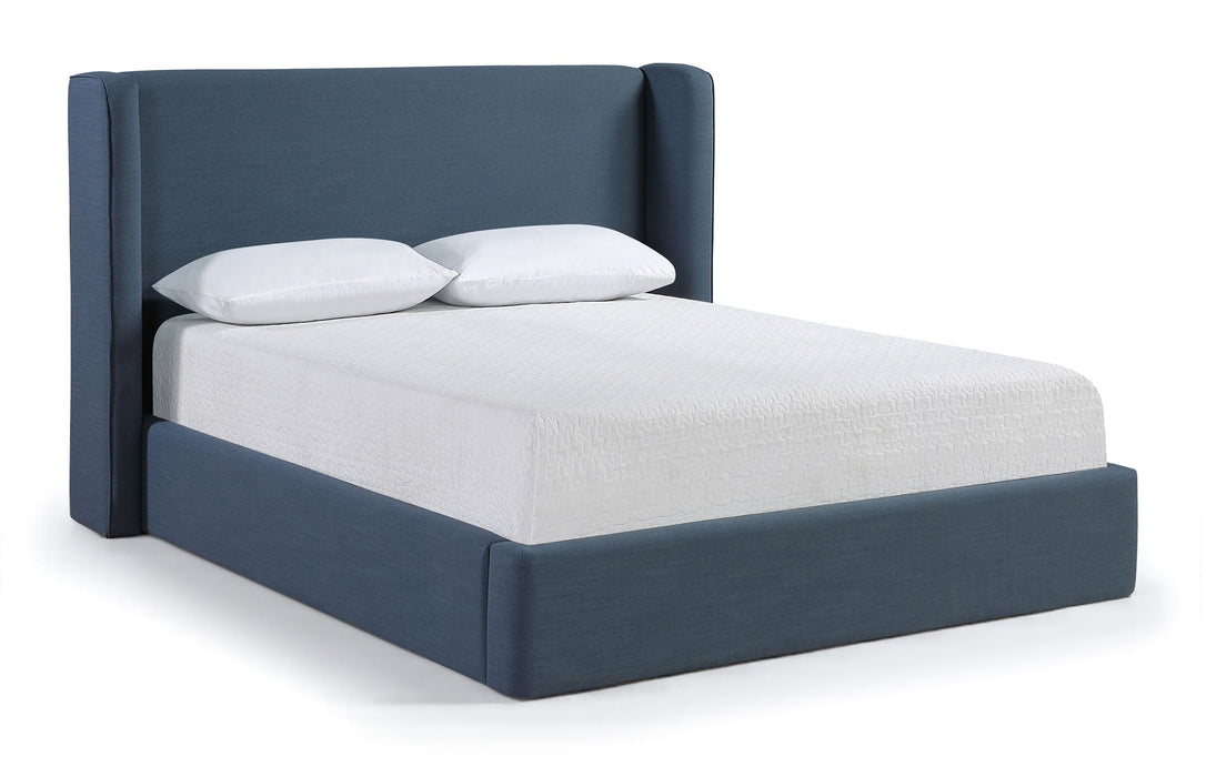 Kendall Linen Textured Fabric Upholstered Bed