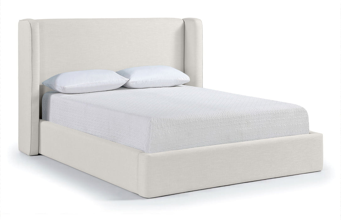 Kendall Linen Textured Fabric Upholstered Bed