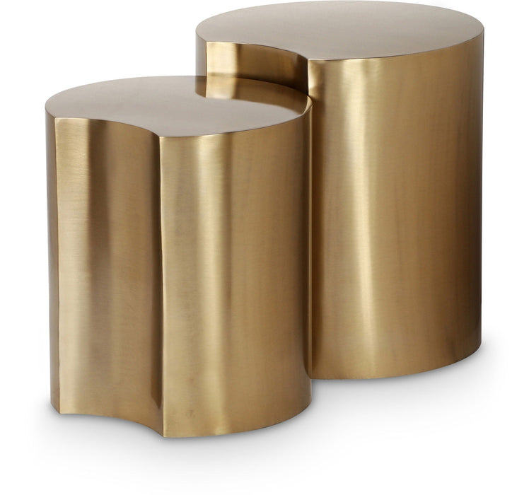 Dimple Iron Nesting 2pc. Modular End / Side Table