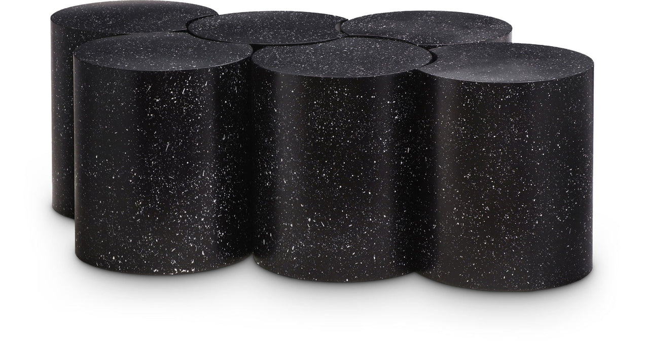 Dimple Terrazzo Pattern Iron Nesting 6pc. Modular Coffee Table