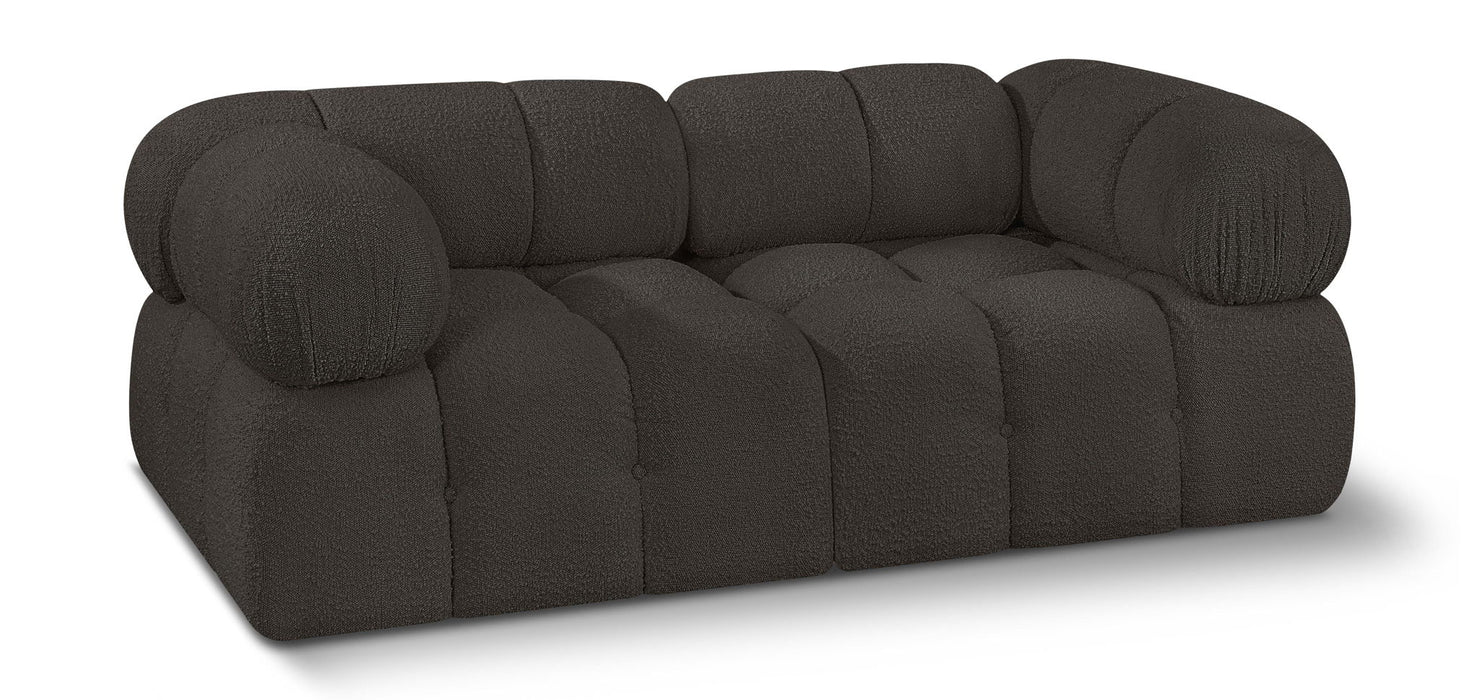 Ames 68" Boucle Fabric Upholstered 2pc. Modular Loveseat