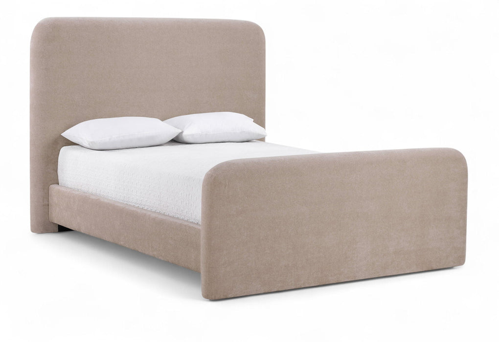 Fira Chenille Fabric Upholstered Bed