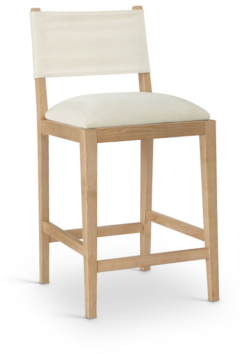 Avon Linen Textured Performance Fabric Counter Stool