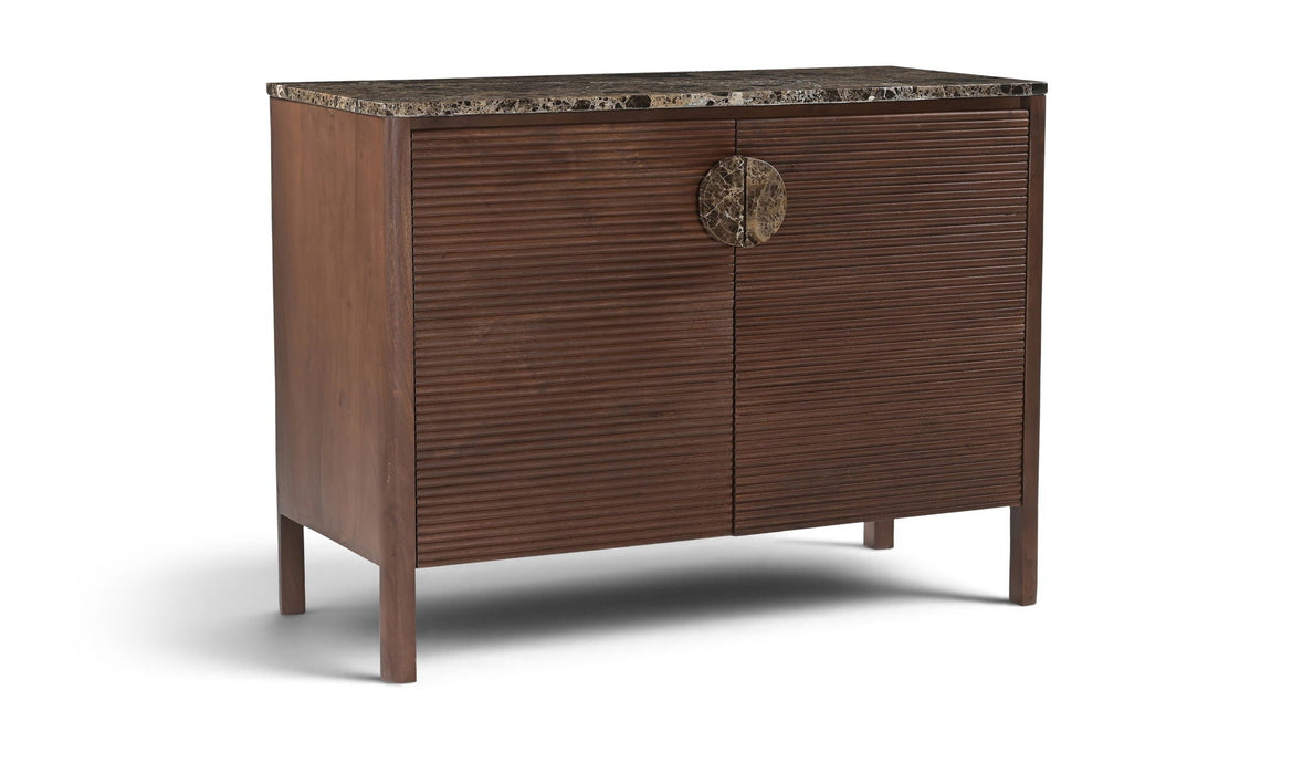 Varenna Genuine Marble And Acacia Wood Sideboard / Buffet