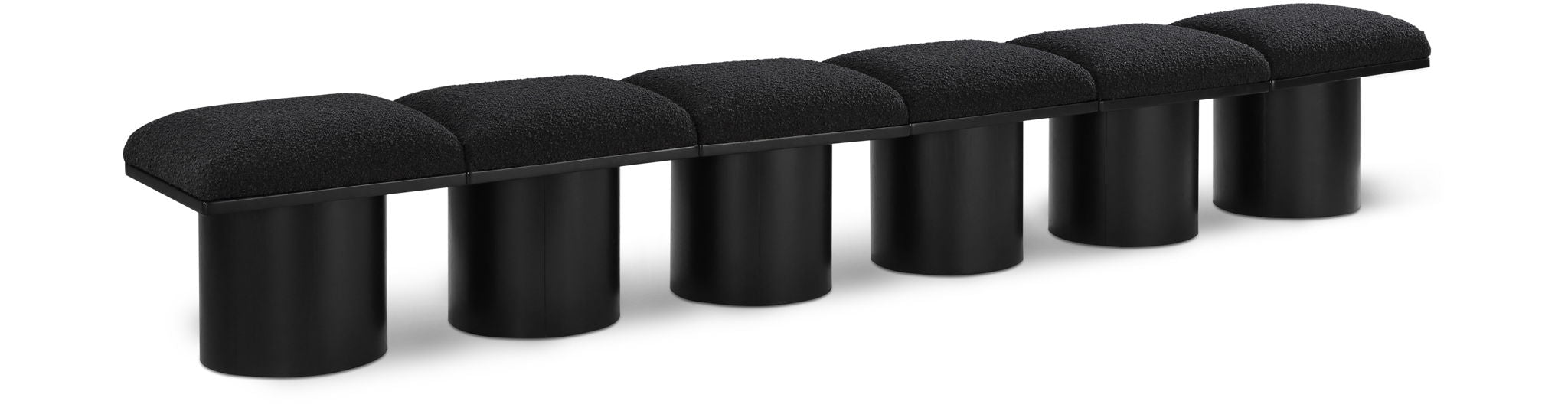 Pavilion Boucle Fabric Upholstered 6pc. Modular Bench