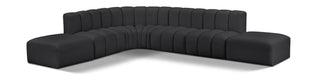 Arc 172" Vegan Leather Upholstered 7pc. Modular Sectional