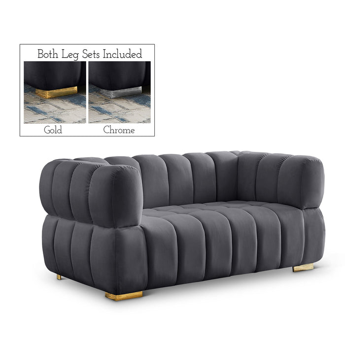 Gwen 68" Velvet Upholstered Loveseat