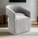Tresa Arm Chair with Casters - Light Gray